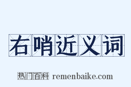 右哨近义词是什么意思的图片